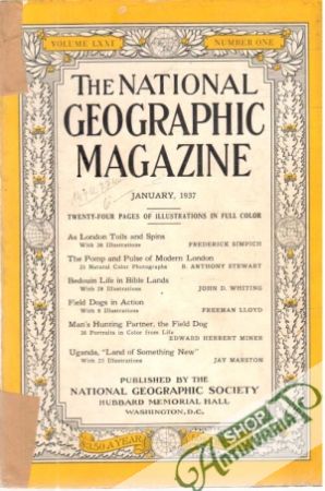 Obal knihy The national geographic magazine 1/1937
