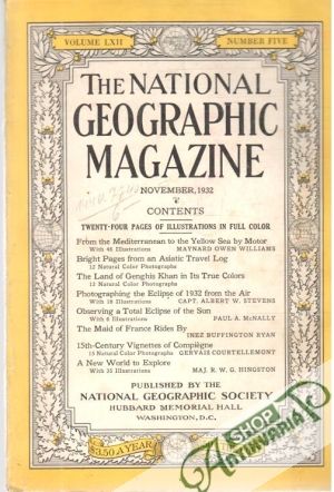The national geographic magazine 11/1932 - Kolektív autorov