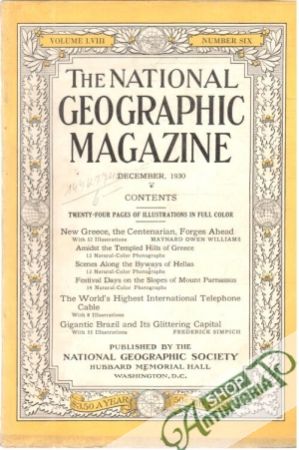 Obal knihy The national geographic magazine 12/1930