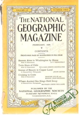 Obal knihy The national geographic magazine 2/1929