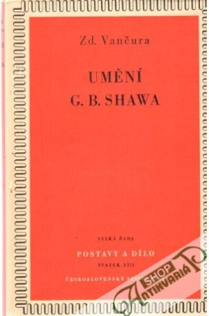 Obal knihy Umění G. B. Shawa