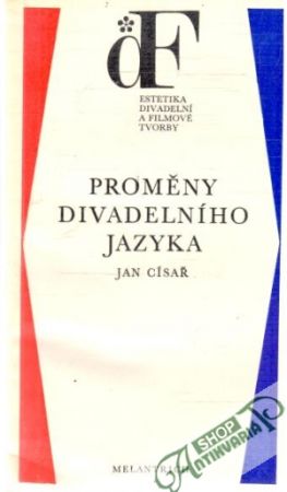 Obal knihy Proměny divadelního jazyka