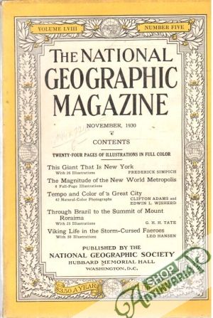 Obal knihy The national geographic magazine 11/1930