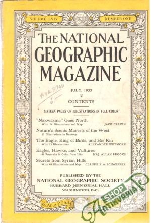 Obal knihy The national geographic magazine 7/1933
