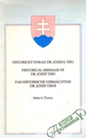 Obal knihy Historický odkaz dr. Jozefa Tisu