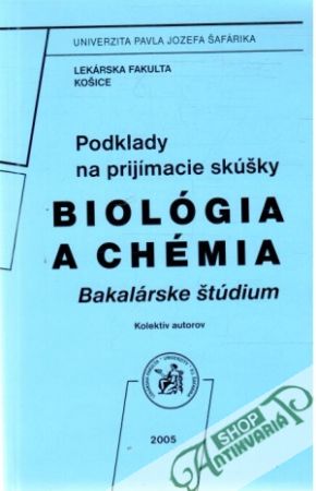Obal knihy Podklady na prijímacie skúšky - biológia a chémia