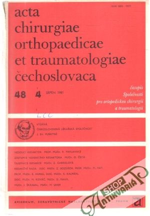 Obal knihy Acta chirurgiae orthopaedicae et traumatologiae čechoslovaca 4/1981