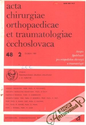 Obal knihy Acta chirurgiae orthopaedicae et traumatologiae čechoslovaca 2/1981