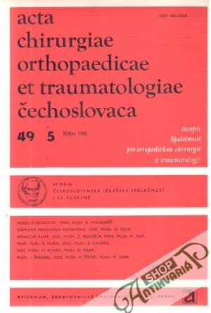 Acta chirurgiae orthopaedicae et traumatologiae čechoslovaca 5/1982 - Kolektív autorov
