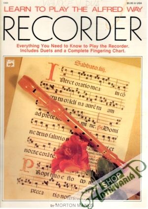 Obal knihy Learn to play the Alfred way Recorder