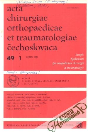 Obal knihy Acta chirurgiae orthopaedicae et traumatologiae čechoslovaca 1/1982