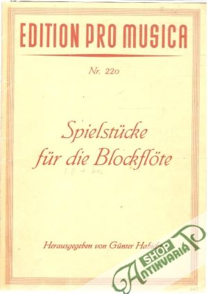 Obal knihy Spielstücke für die blockflöte
