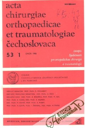 Obal knihy Acta chirurgiae orthopaedicae et traumatologiae čechoslovaca 1/1986