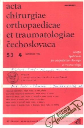 Obal knihy Acta chirurgiae orthopaedicae et traumatologiae čechoslovaca 4/1986