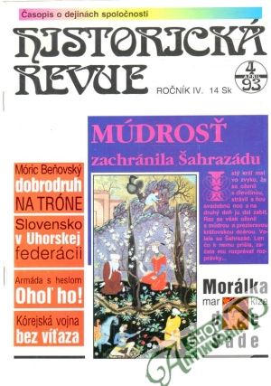 Obal knihy Historická revue 4/1993