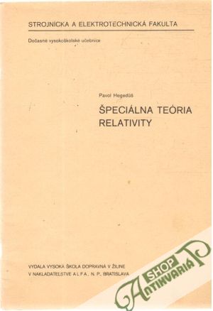 Obal knihy Špeciálna teória relativity