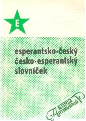 Obal knihy Esperantsko - český, česko - esperantský slovníček