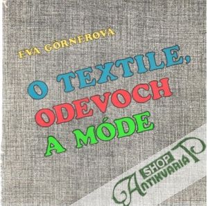 Obal knihy O textile, odevoch a móde