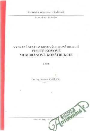 Obal knihy Vybrané state z kovových konštrukcií