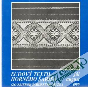 Obal knihy Ľudový textil Horného Šariša