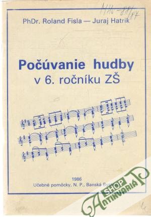 Obal knihy Počúvanie hudby v 6. ročníku ZŠ