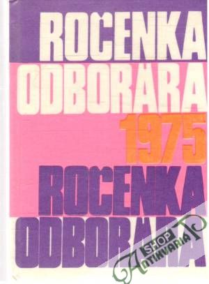 Obal knihy Ročenka odborára 1975