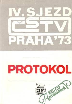 Obal knihy Protokol IV. sjezdu ČSTV