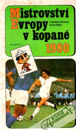 Obal knihy Mistrovství Evropy v kopané 1980