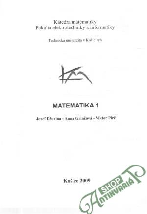 Obal knihy Matematika 1.
