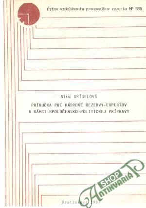 Obal knihy Príručka pre kádrové rezervy