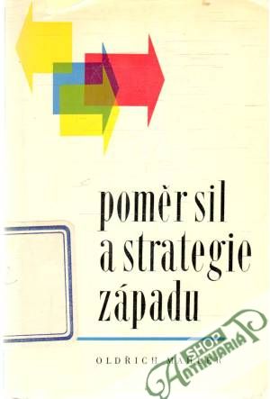 Obal knihy Poměr sil a strategie západu