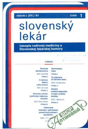 Obal knihy Slovenský lekár 1/91