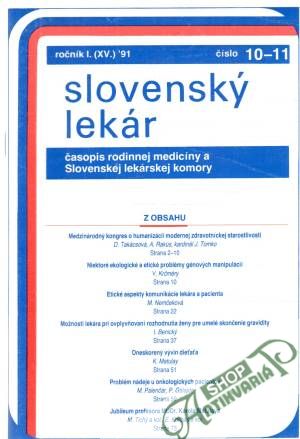 Obal knihy Slovenský lekár 10-11/91