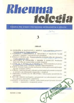 Obal knihy Rheumatologia 3/1988