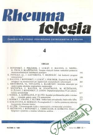 Obal knihy Rheumatologia 5/1991