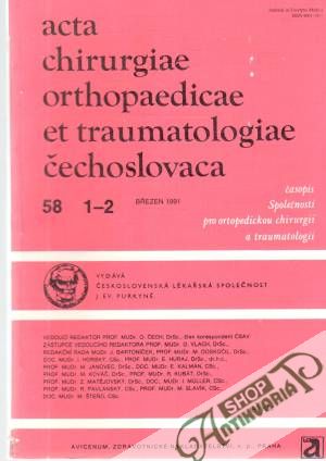Obal knihy Acta chirurgiae orthopaedicae et traumatologiae čechoslovaca 1-2/1991