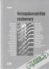 Kolektív autorov - Nezopakovateľné rozhovory