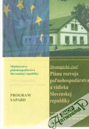 Obal knihy Program Sapard - strategická časť