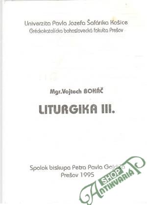 Obal knihy Liturgika III.