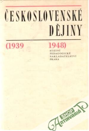 Obal knihy Československé dějiny 1939-1948