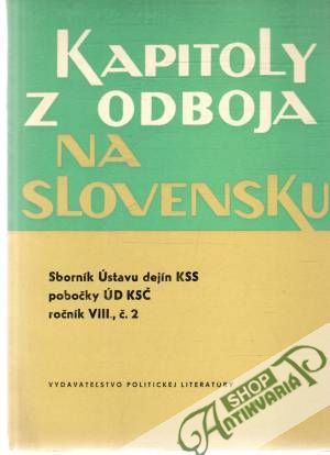 Obal knihy Kapitoly z odboja na Slovensku
