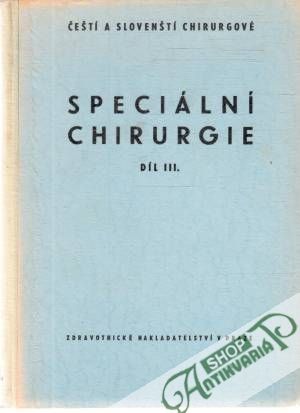 Obal knihy Speciální chirurgie III.