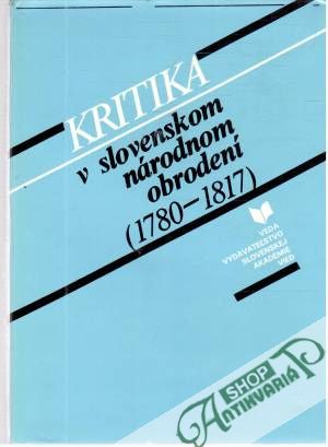 Obal knihy Kritika v slovenskom národnom obrodení