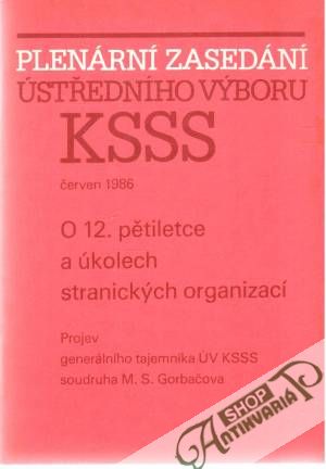 Obal knihy Plenární zasedání ústředního výboru KSSS