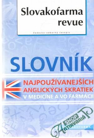 Obal knihy Slovník najpoužívanejších anglických skratiek v medicíne a vo farmácii