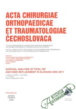 Obal knihy Acta chirurgiae orthopaedicae et traumatologiae Čechoslovaca april 2013