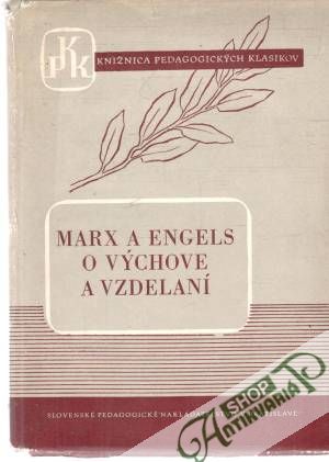 Obal knihy Marx a Engels o výchove a vzdelaní