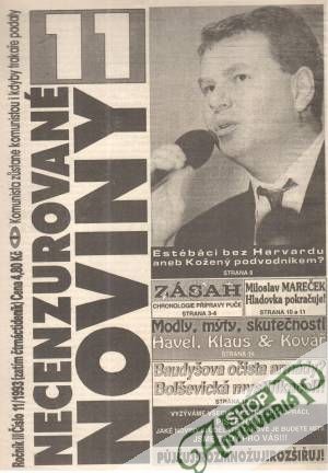 Obal knihy Necenzurované noviny 11/1993