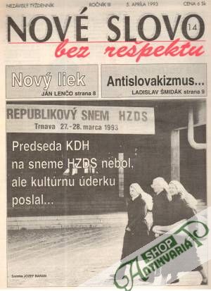 Obal knihy Nové slovo bez rešpektu 14.