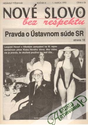 Obal knihy Nové slovo bez rešpektu 9/1993